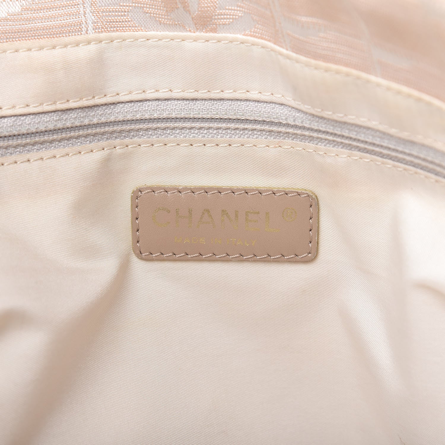 Chanel Nylon Medium Travel Tote Beige 8 of 9