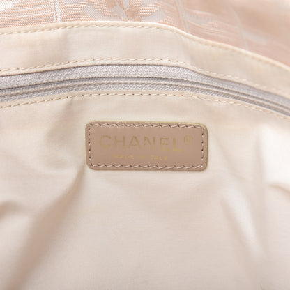 Chanel Nylon Medium Travel Tote Beige 8 of 9