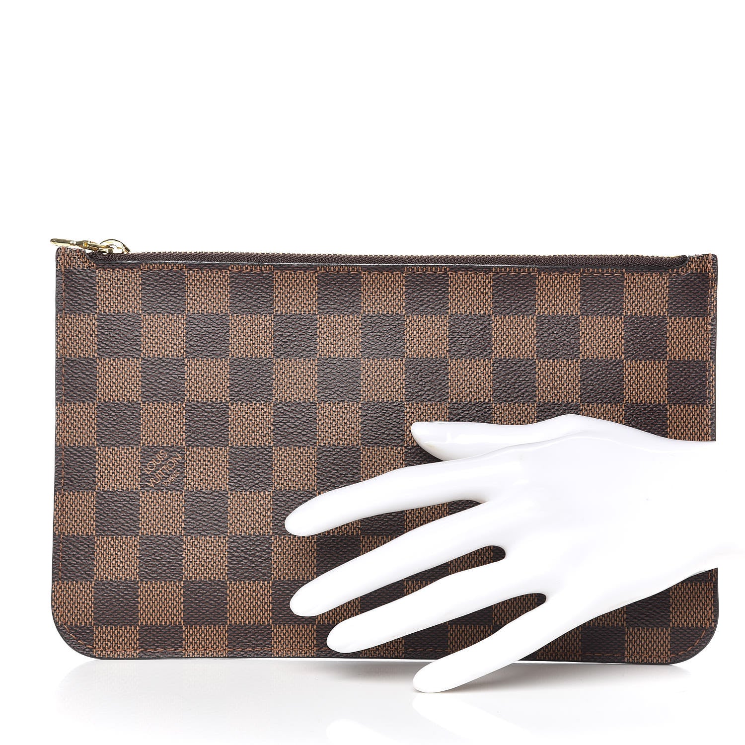 Louis Vuitton Damier Ebene Neverfull MM GM Pochette 2 of 9