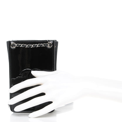 Chanel Patent CC Phone Holder Crossbody Black 4 of 9