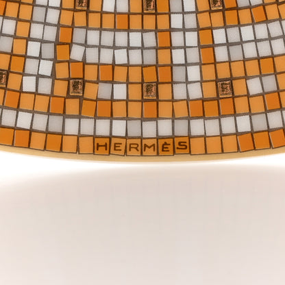 Hermes Porcelain Mosaique Au 24 Gold Dinner Plate Set of 2 4 of 7