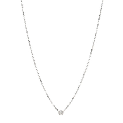 Cartier 18K White Gold Diamond SM D'Amour Pendant Necklace 1 of 5