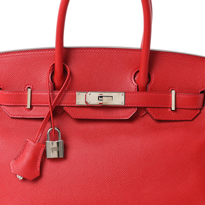 Hermes Epsom Birkin 30 Rouge Vif 8 of 10