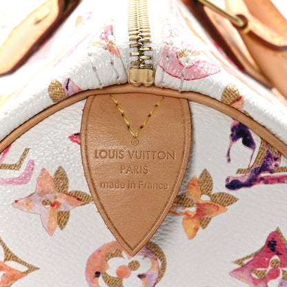 Louis Vuitton Watercolor Aquarelle Speedy 35 White 6 of 11