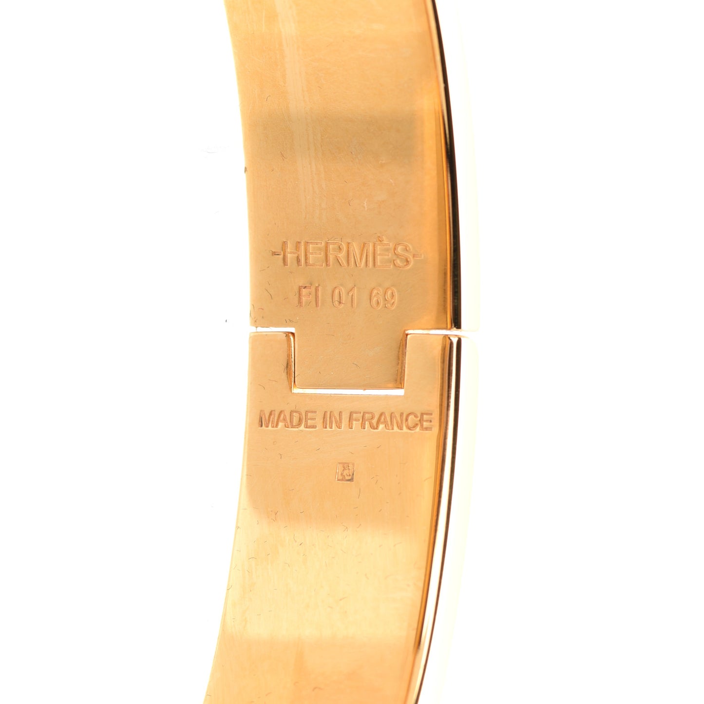 Enamel Narrow Clic Clac H Bracelet PM Indigo