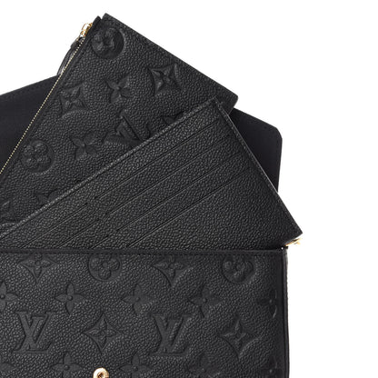 Louis Vuitton Empreinte Pochette Felicie Chain Wallet Black 8 of 13