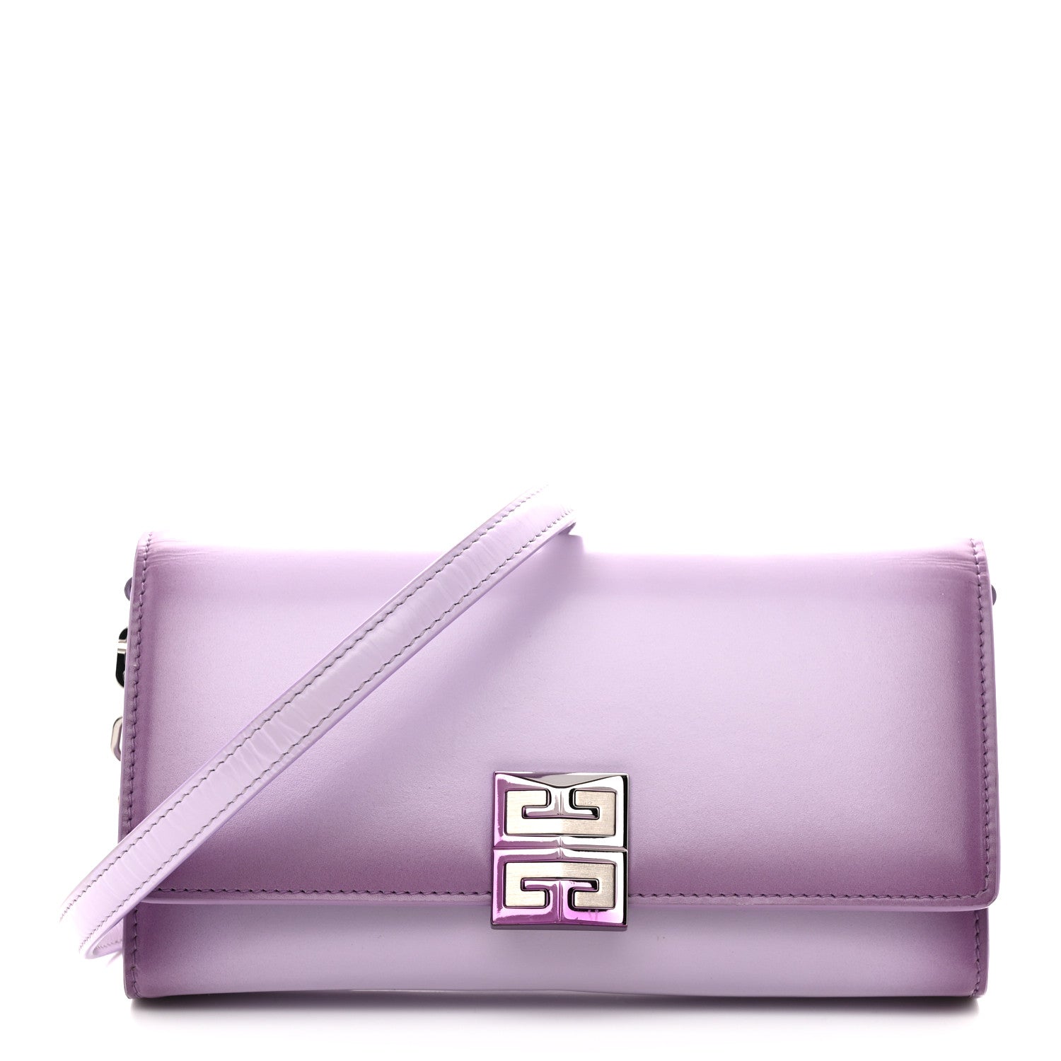 Givenchy Box Calfskin Gradient Effect 4G Wallet on Chain Mauve 1 of 11
