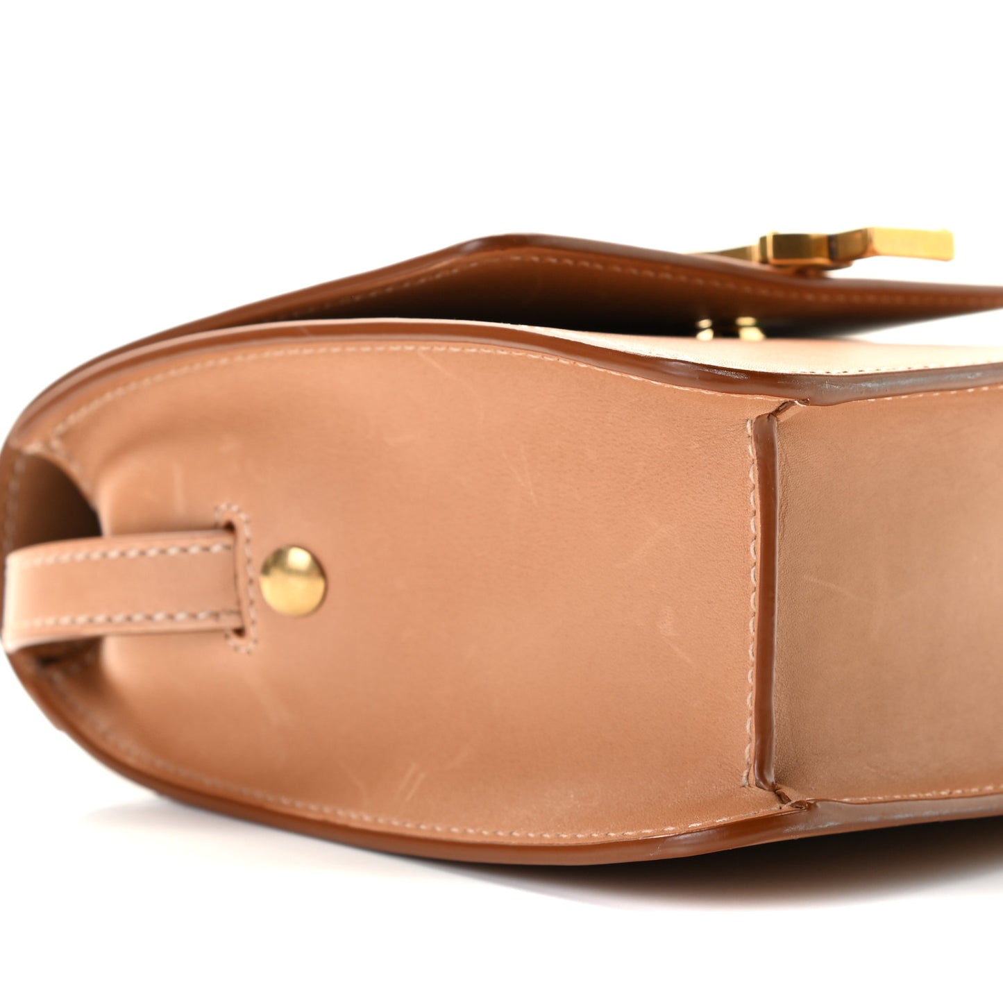 Smooth Calfskin North South Kaia Satchel Vintage Brown