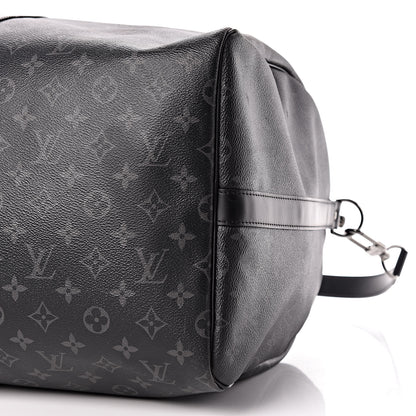 Louis Vuitton Monogram Eclipse Keepall Bandouliere 55 9 of 9