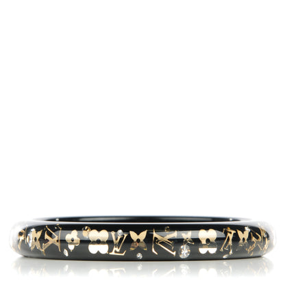 Louis Vuitton Resin Swarovski Medium Inclusion Bracelet PM Black 1 of 4