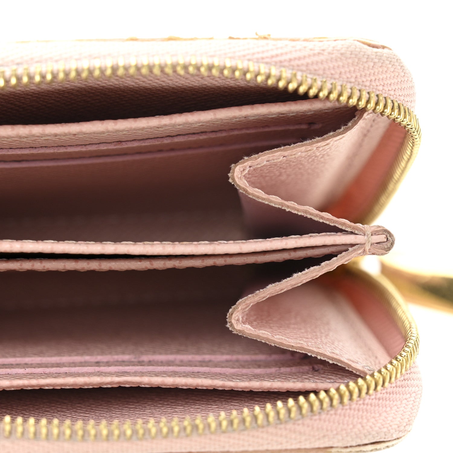 Louis Vuitton Damier Azur Zippy Coin Purse Rose Ballerine 8 of 11