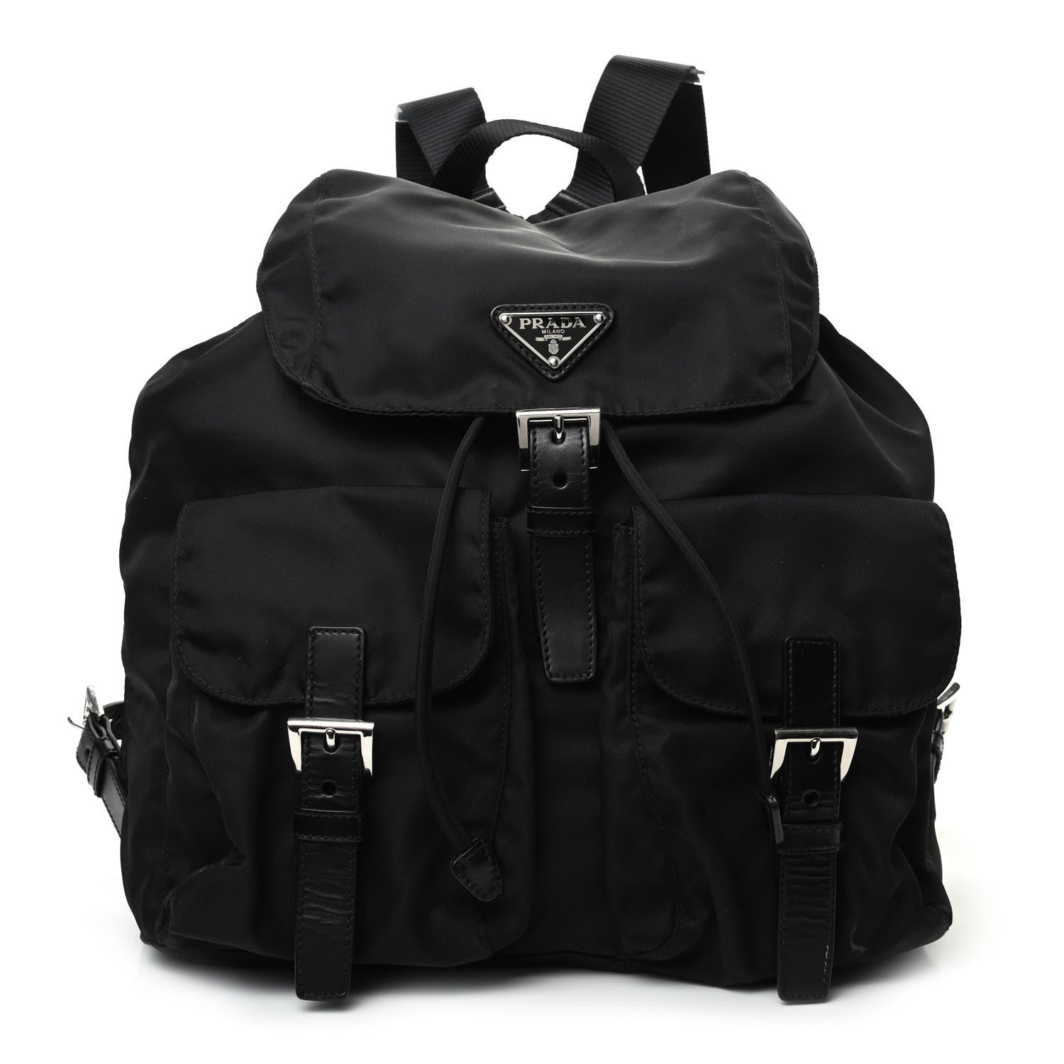 Prada Nylon Vela Backpack Black 1 of 8