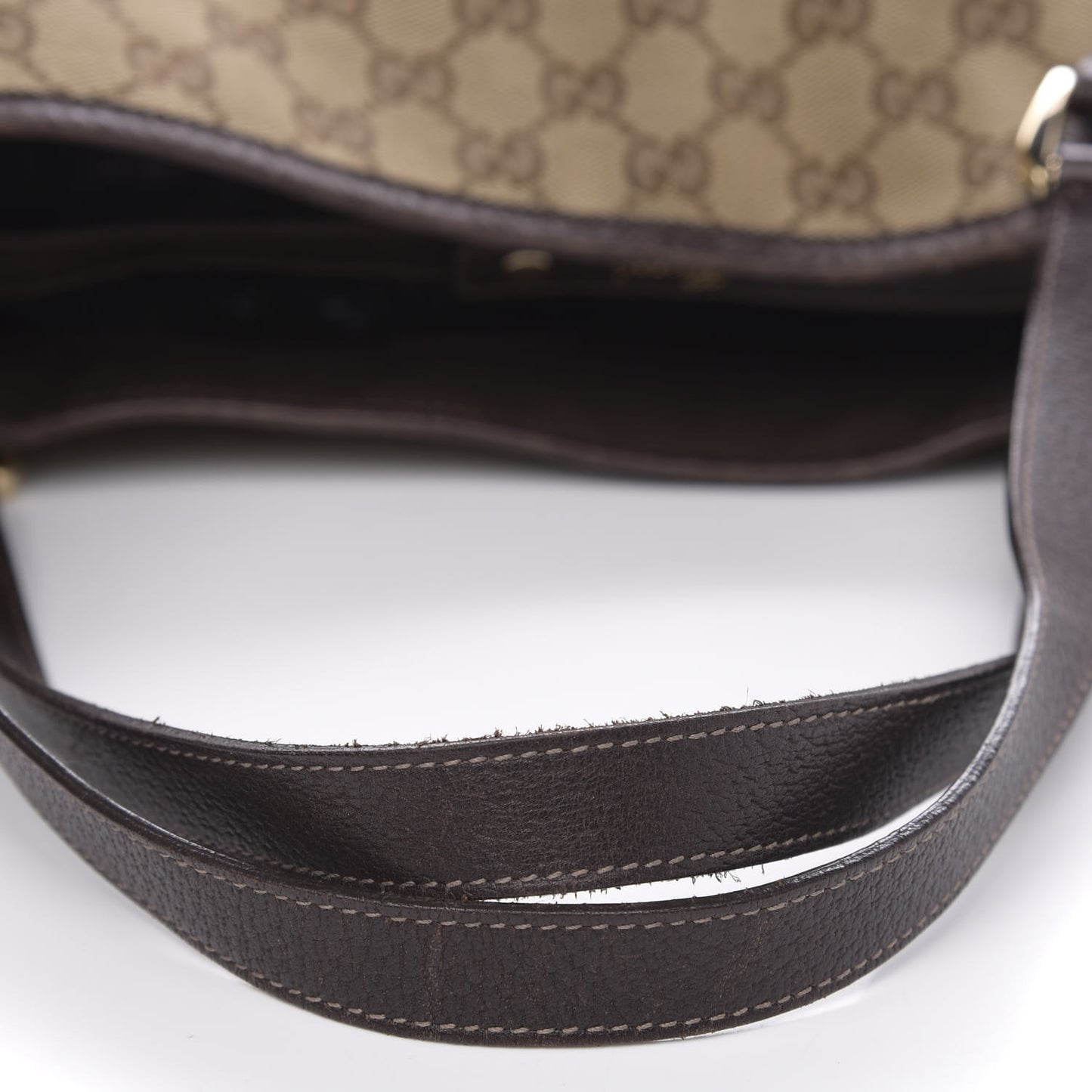 Monogram Medium Abbey Shoulder Bag Dark Brown