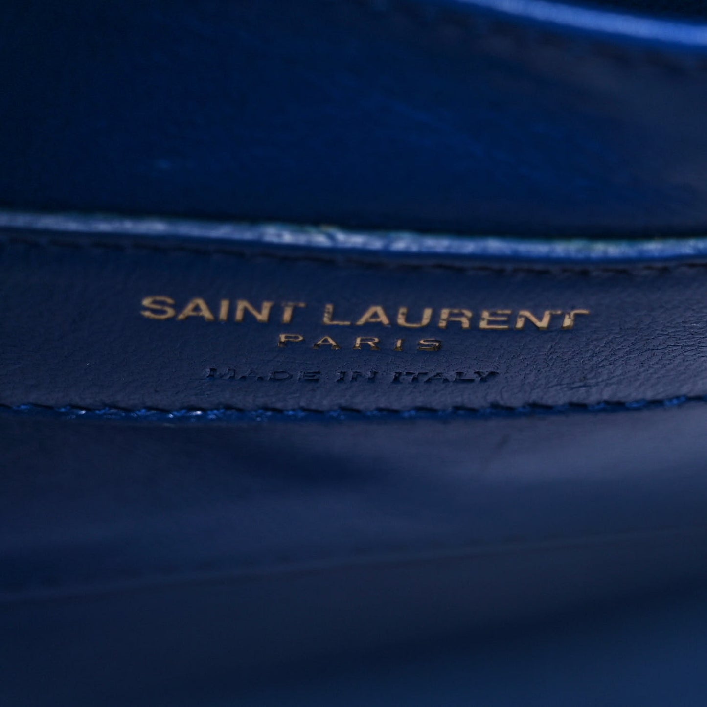 Calfskin Crocodile Embossed Nano Sac De Jour Royal Blue