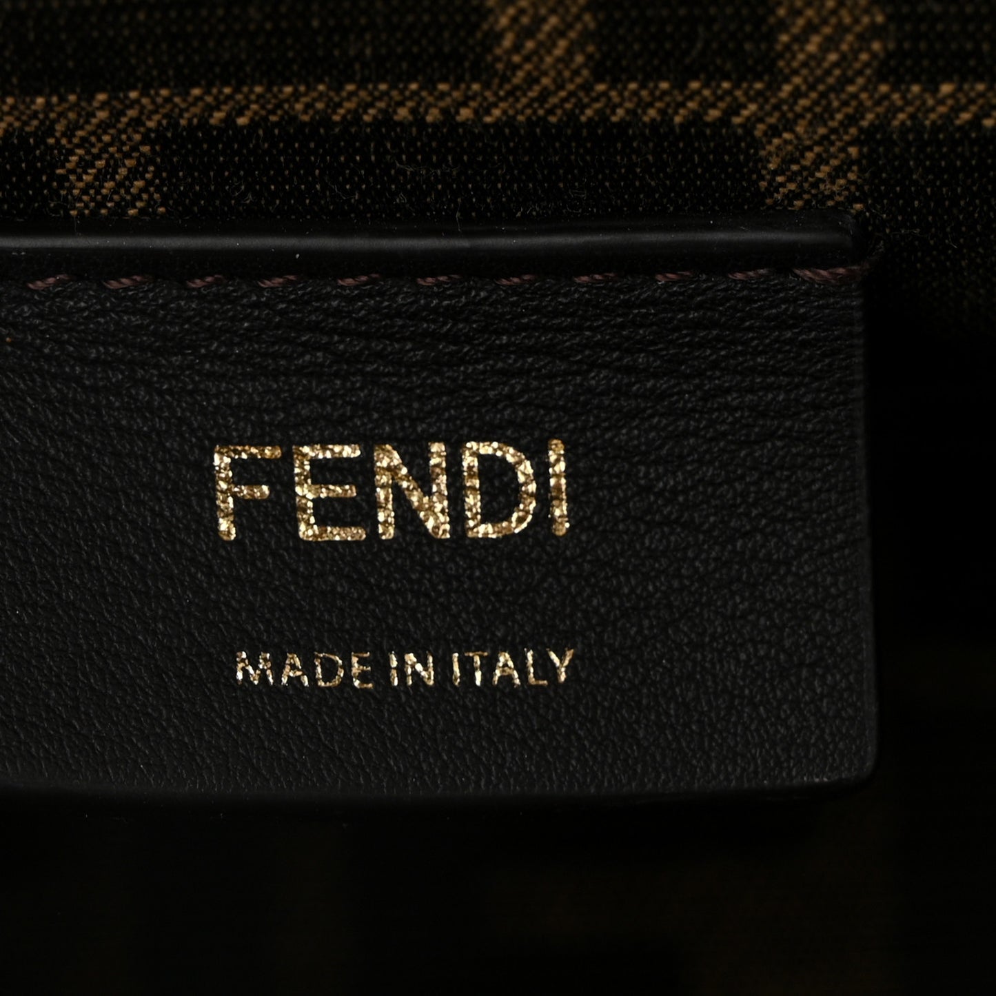 Shiny Nappa Small Fendi First Caramello