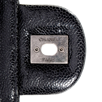 Chanel Crumpled Grained Calfskin CC Crave Jumbo Flap Black 8 of 8