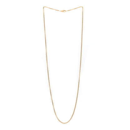 David Yurman 18K Yellow Gold 2.5mm Box Chain Necklace 26" 3 of 4