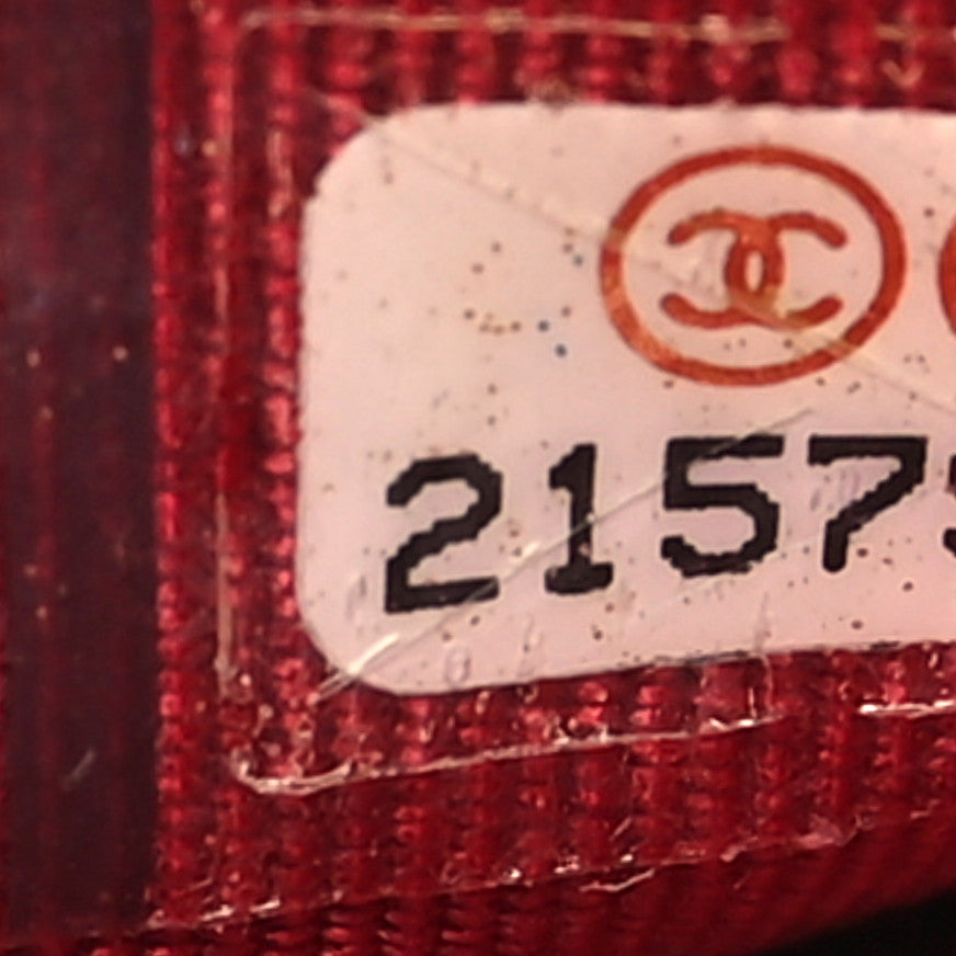 Caviar Quilted Wallet On Chain WOC Red