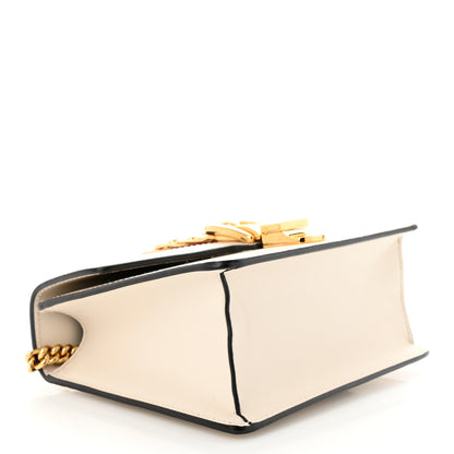 Gucci Calfskin Mini Sylvie Chain Shoulder Bag White 4 of 13