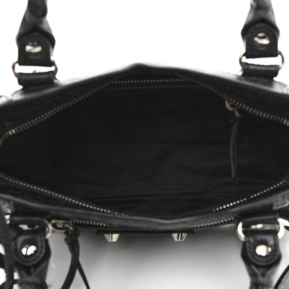 Balenciaga Agneau Classic Silver Hardware Mini City Black 5 of 10