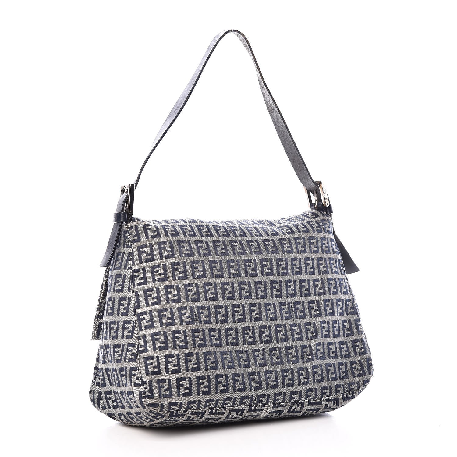 Fendi Zucchino Mama Baguette Navy 3 of 11