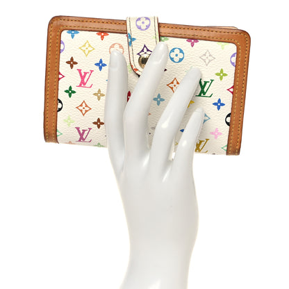 Louis Vuitton Monogram Multicolor French Purse Wallet White 2 of 6
