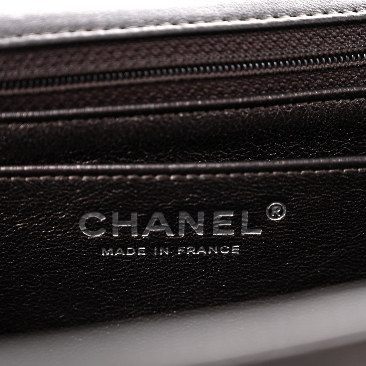 Chanel Metallic Lambskin Quilted Maxi Single Flap Dark Grey 6 of 13