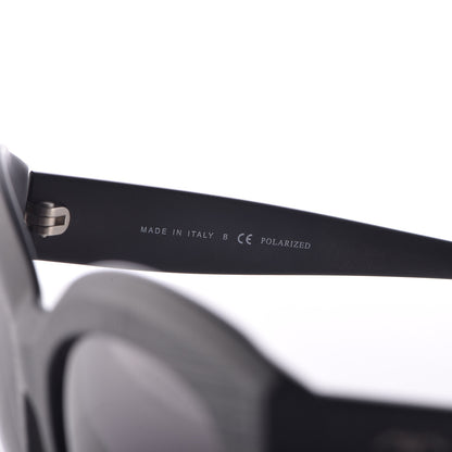 Chanel Tweed Effect CC Polarized Butterfly Signature Sunglasses 5332 Black 5 of 7