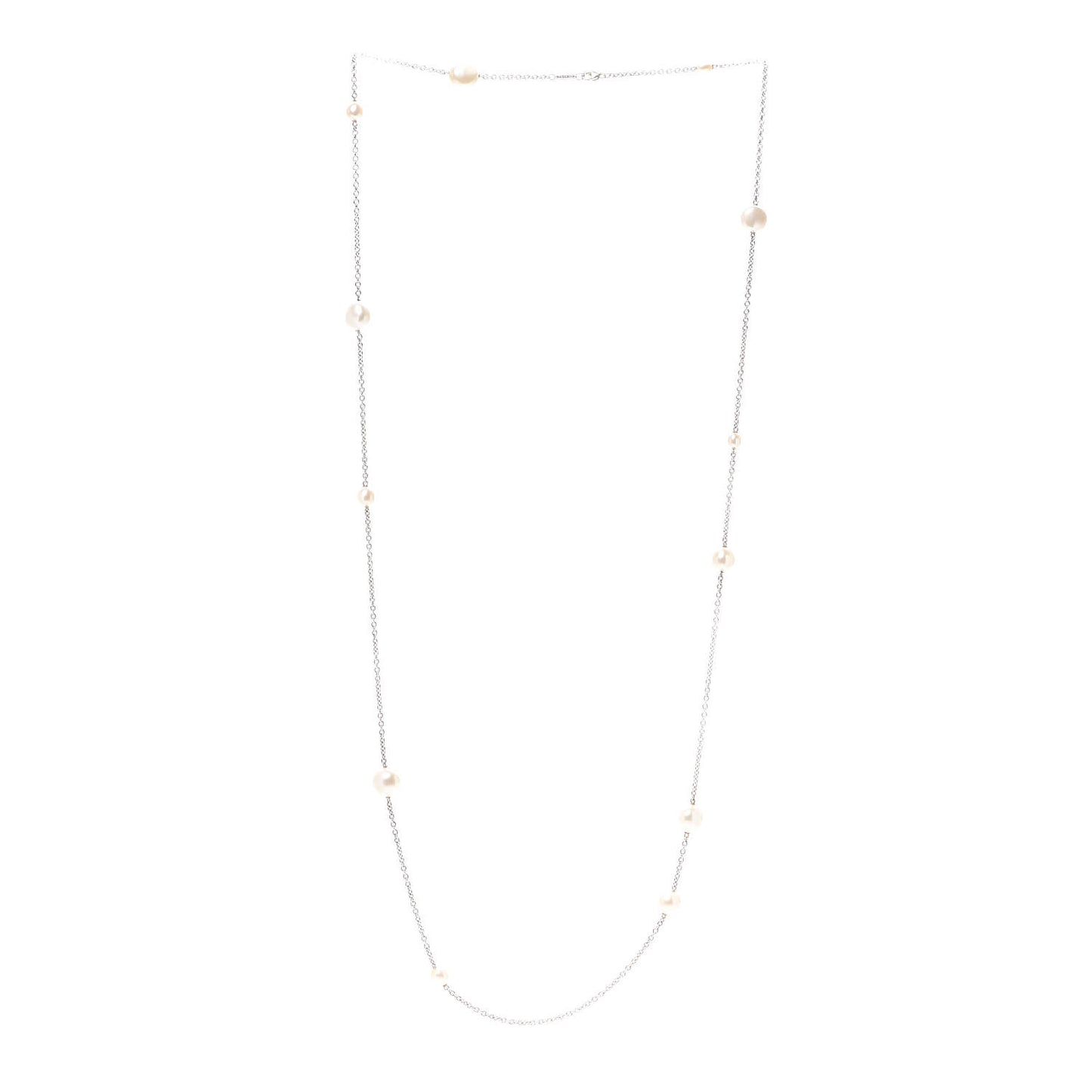 Sterling Silver Elsa Peretti Pearls by the Yard Sprinkle Necklace