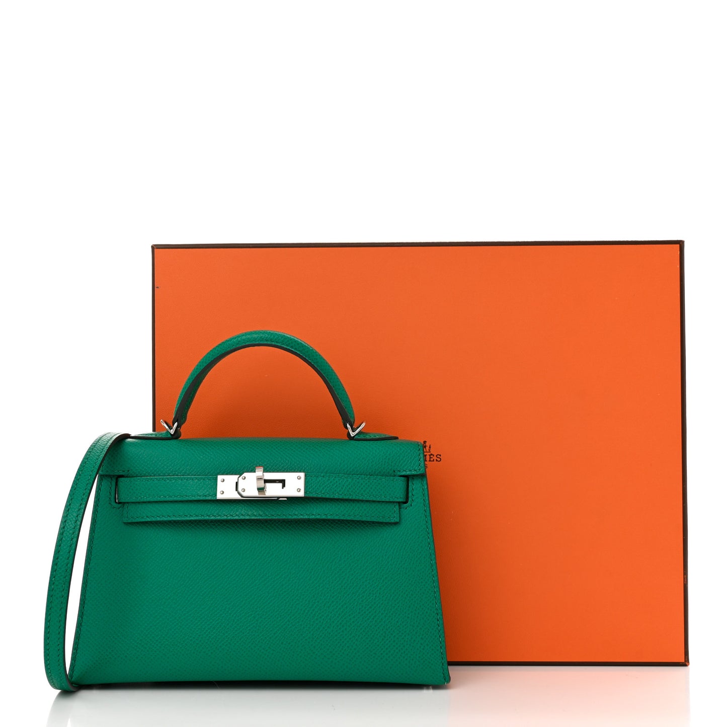 Epsom Mini Kelly Sellier 20 Vert Jade