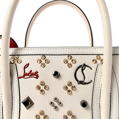 Christian Louboutin Calfskin Spikes Loubinthesky Medium Paloma Craie Multicolor 8 of 10