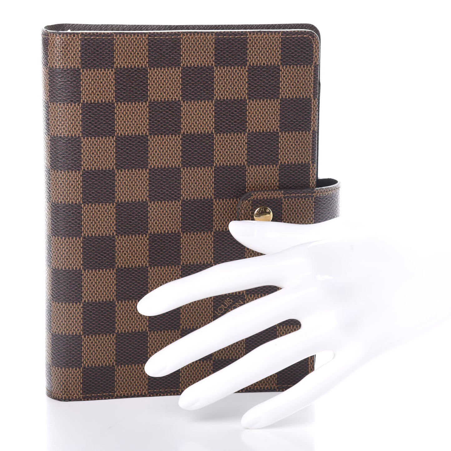Damier Ebene Medium Ring Agenda Cover