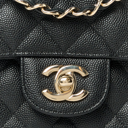 Chanel Caviar Quilted Mini Square Flap Black 9 of 11
