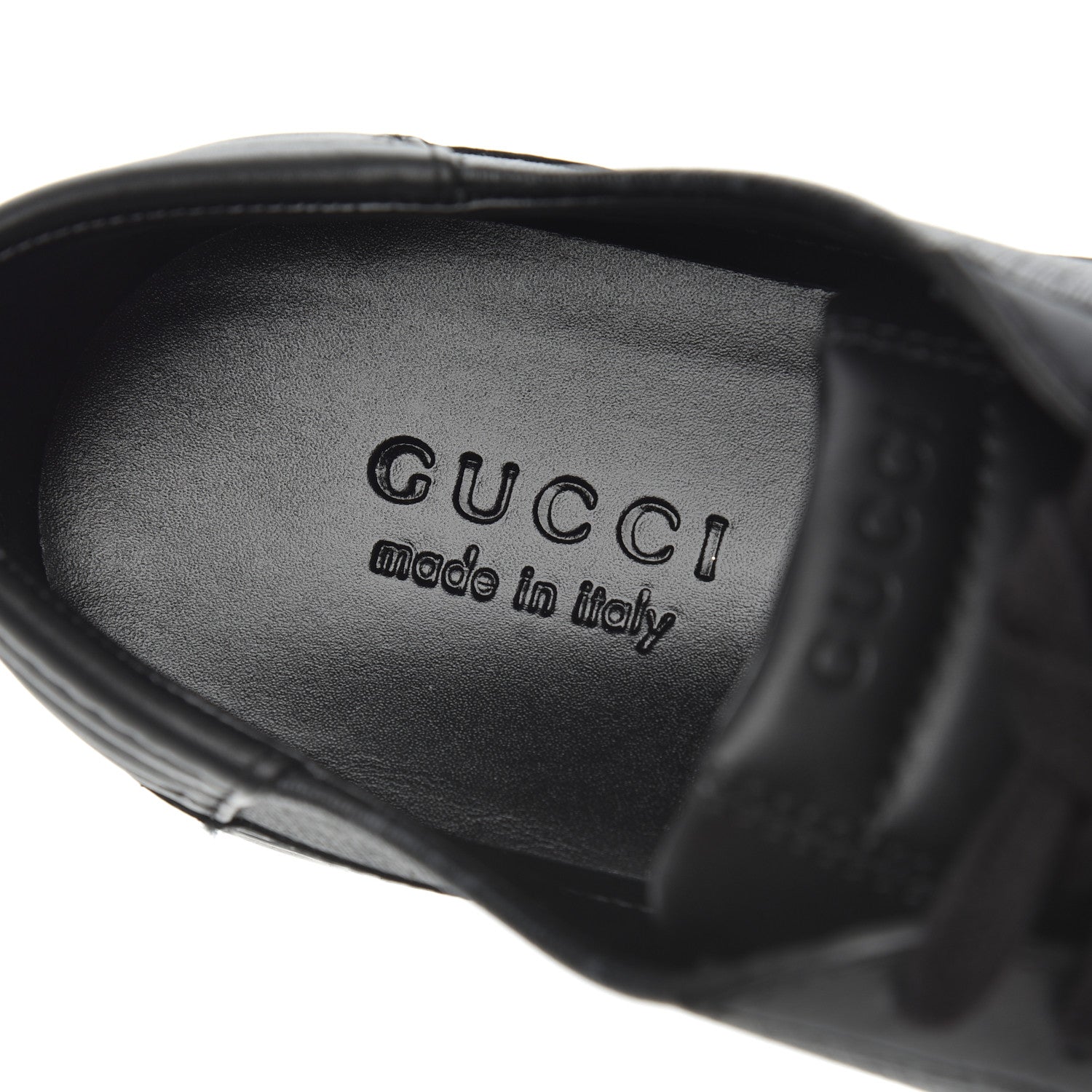 Gucci GG Supreme Monogram Mens Low Top Sneakers 10 Black 6 of 9