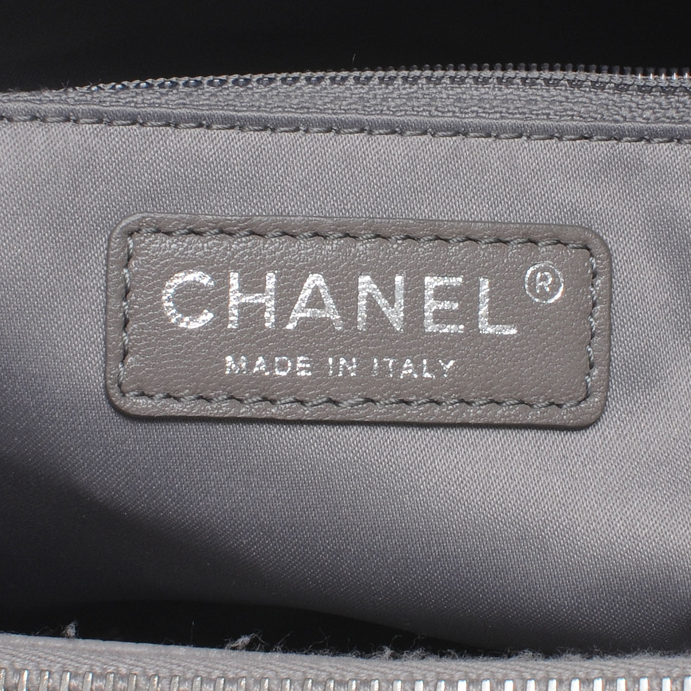 Chanel Caviar Grand Shopping Tote GST Light Grey 6 of 7