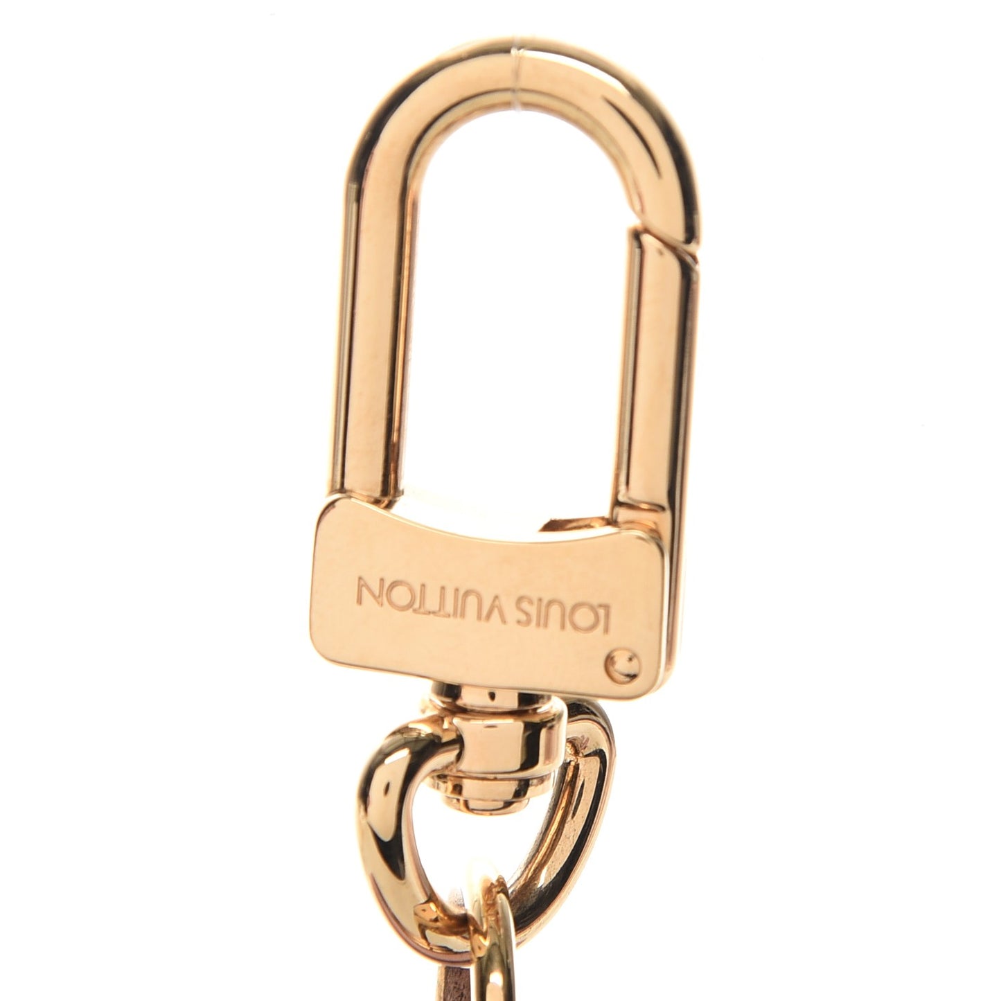 Monogram LV Mirror Bag Charm Key Holder Rose Ballerine
