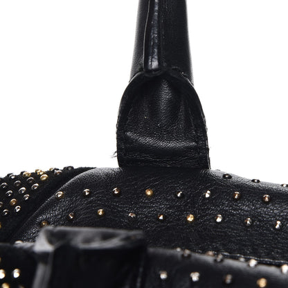 Saint Laurent Calfskin Rock Studded Easy Sac Black 13 of 17