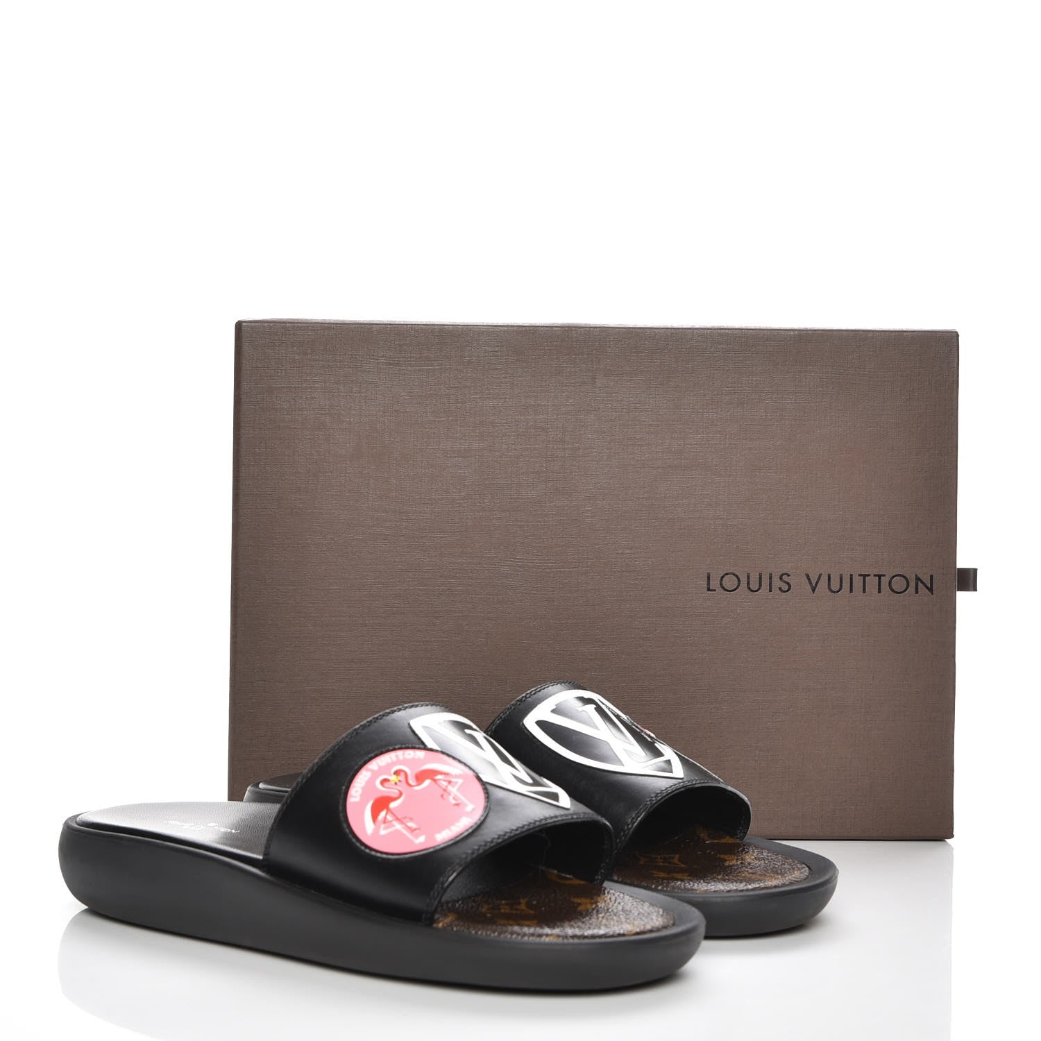 Louis Vuitton Calfskin Checkpoint World Tour Flat Mules 36 8 of 8