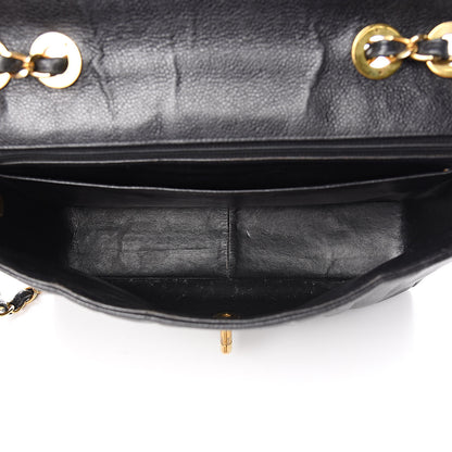 Chanel Caviar Vertical Quilted Jumbo Single Flap Black 5 of 15