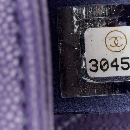 Chanel Caviar Chevron Quilted Small Boy Flap Purple 7 of 11