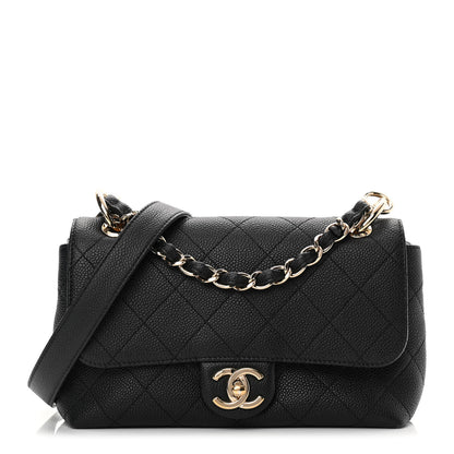 Chanel Caviar Quilted Small City Walk Flap Black 1 of 11