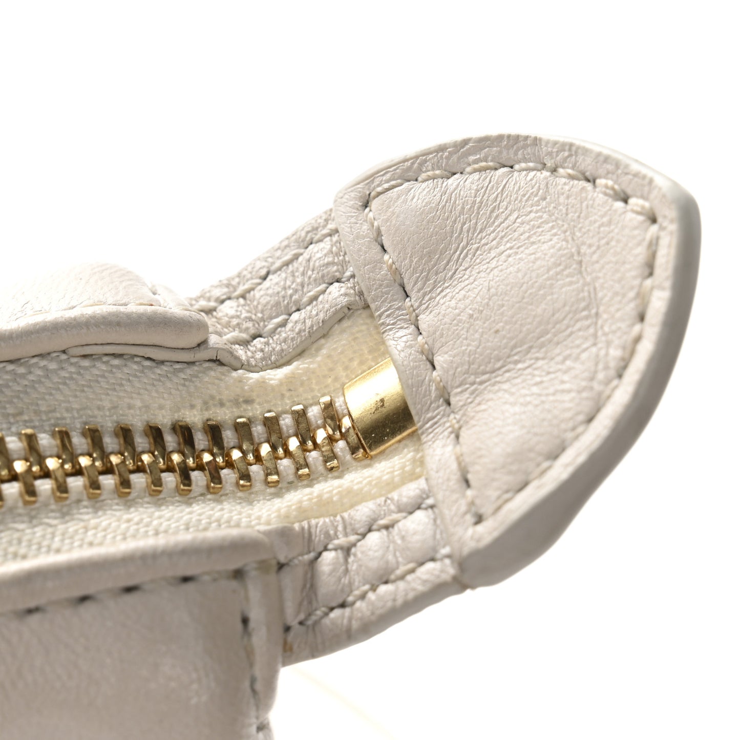Lambskin Embossed Monogram Coussin PM Beige Cream
