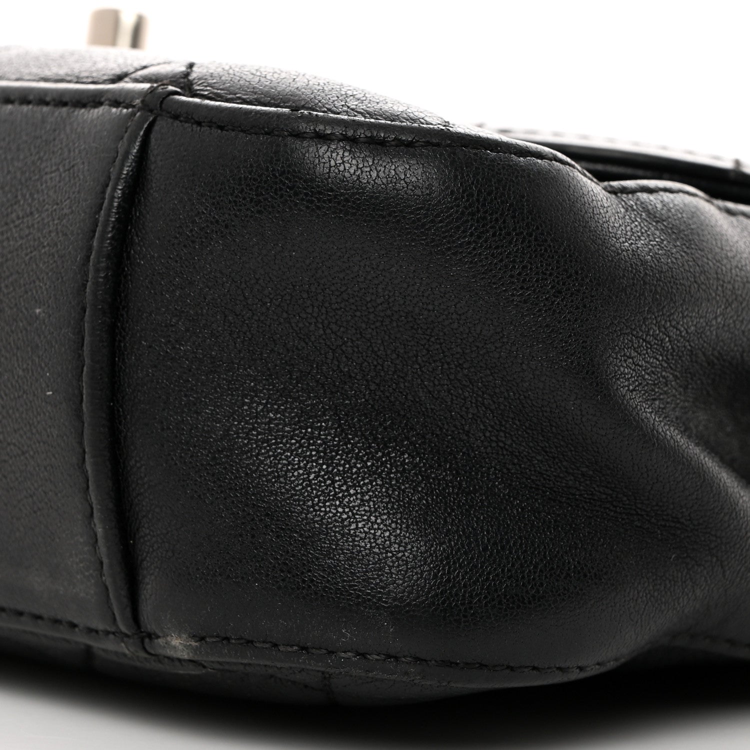 Chanel Lambskin Quilted Chain Infinity Top Handle Flap Black 10 of 10