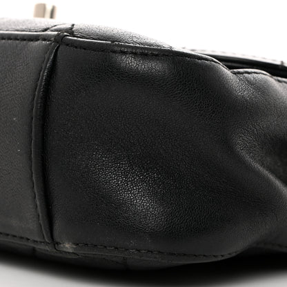 Chanel Lambskin Quilted Chain Infinity Top Handle Flap Black 10 of 10