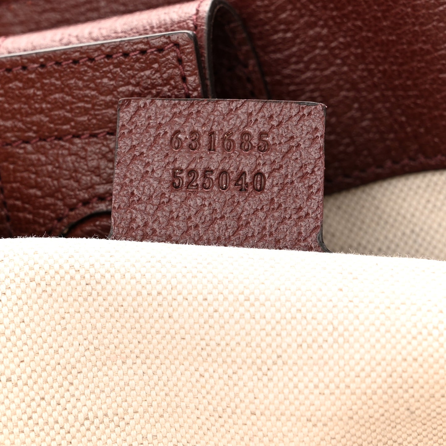 Monogram Textured Dollar Calfskin Web Medium Ophidia Shopping Tote Sahara Rubino Chardonnay