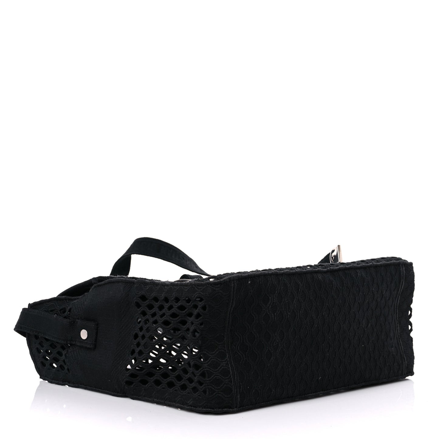 Canvas Embroidered Mesh Diorcamp Messenger Black
