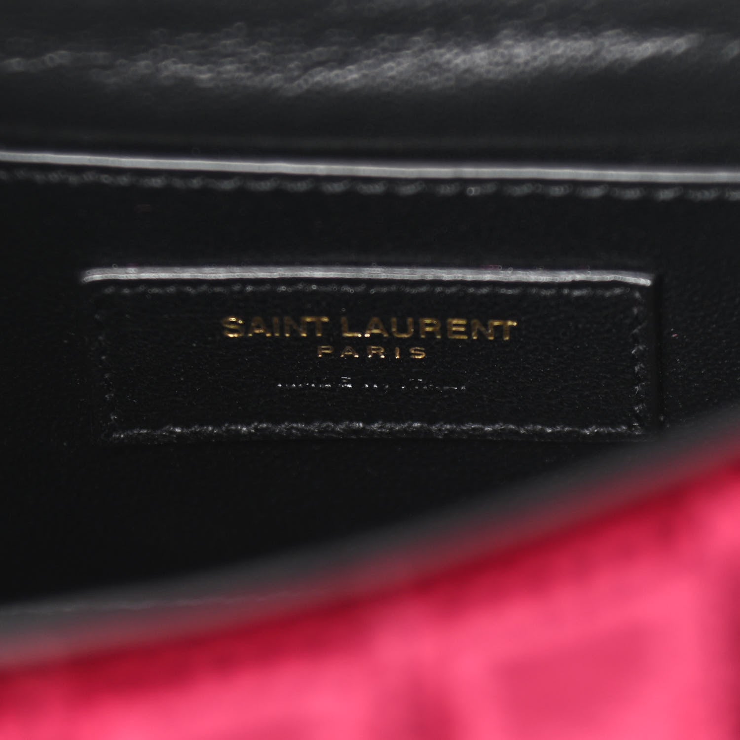 Saint Laurent Velvet Matelasse Vicky Chain Bag Burgundy 6 of 10