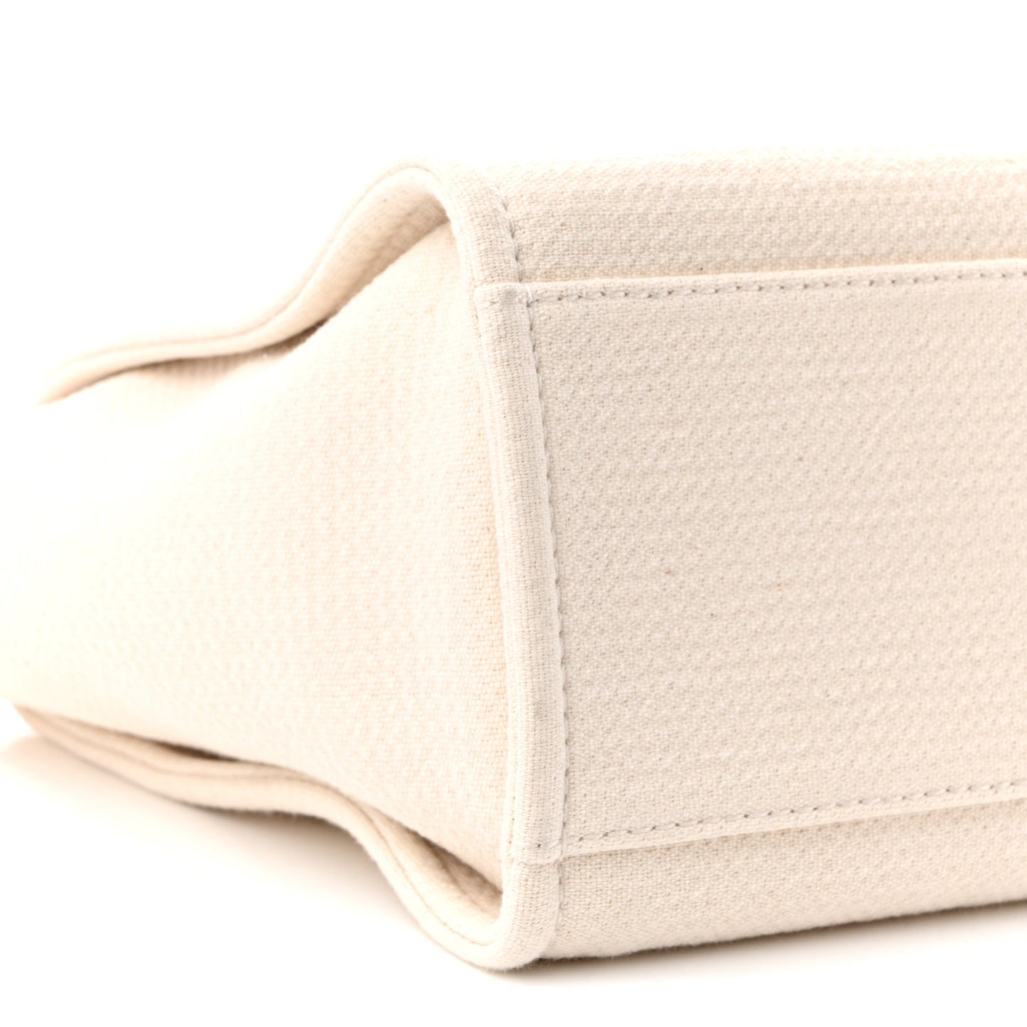 Mixed Fibers Small Deauville Tote White