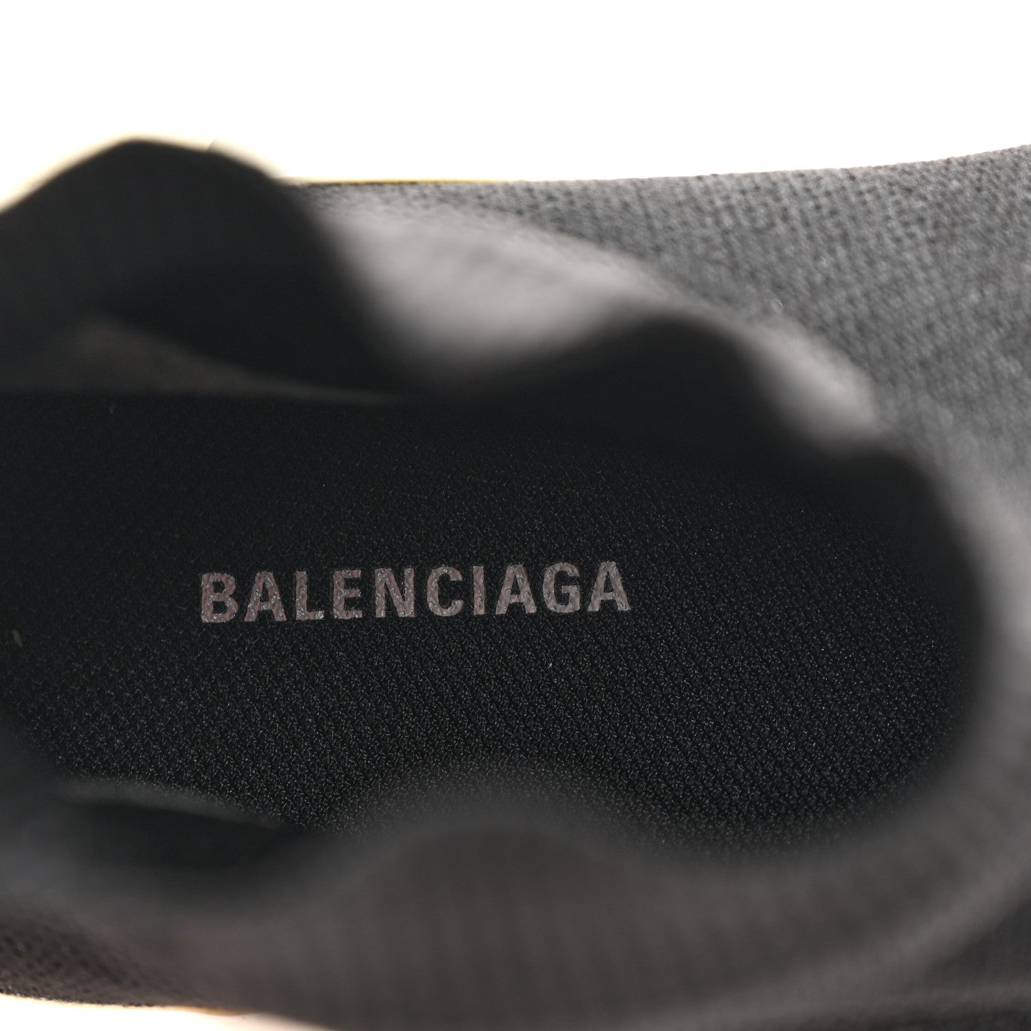 Balenciaga Neoprene Knit Womens Speed Sneakers 37 Black White 7 of 10