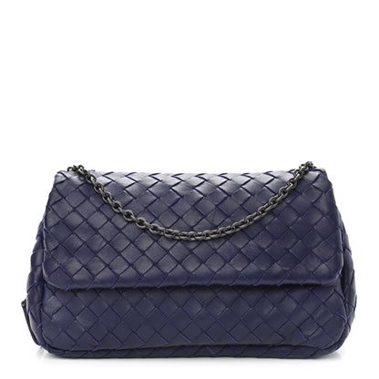 Bottega Veneta Nappa Intrecciato Small Chain Crossbody Atlantic 1 of 13